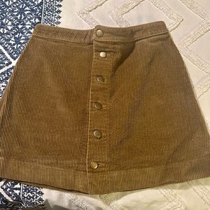 American Apparel Brown corduroy skirt - size S